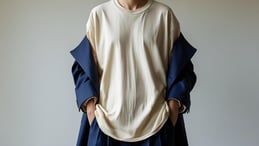 ayudame con una imagen de una camiseta oversize con un blazer